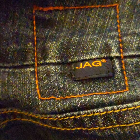 JAG Jeans pull-on, dark blue wash, high rise straight leg jeans, 4P - Picture 10 of 10
